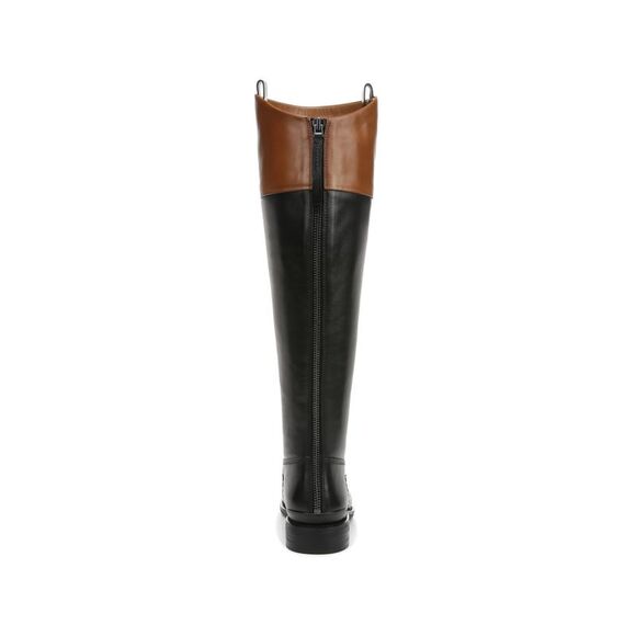 NWT FRANCO SARTO Womens Black Wide Calf Meyer Almond Riding Boot 10 M WC - Picture 2 of 4